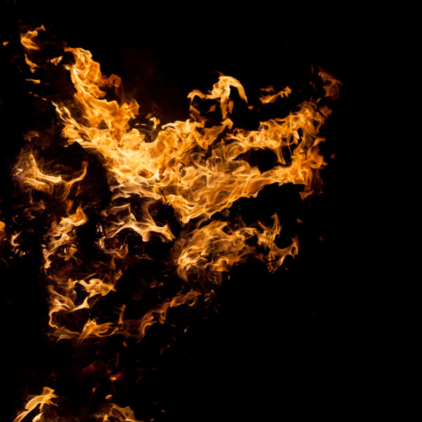 Fire on black FI-00004 CANVAS Leonardo Ferri Photography Shop
